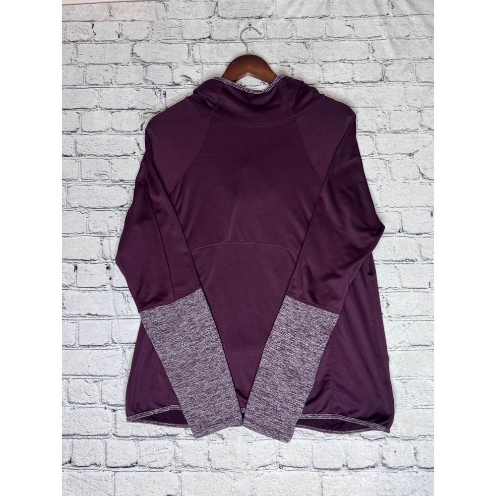 AVA Women's Purple Long‎ Sleeve Pullover Top XL 16 18 Athletic Casual